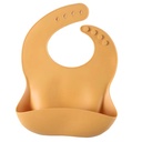 BABERO DE SILICONA MOSTAZA