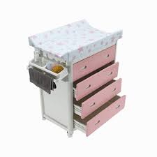 BANERA CAJONES BLANCO Y ROSA CAMBIADOR MOB