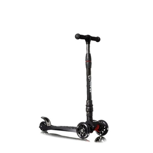 PATINETE LUZ LED COLOR NEGRO